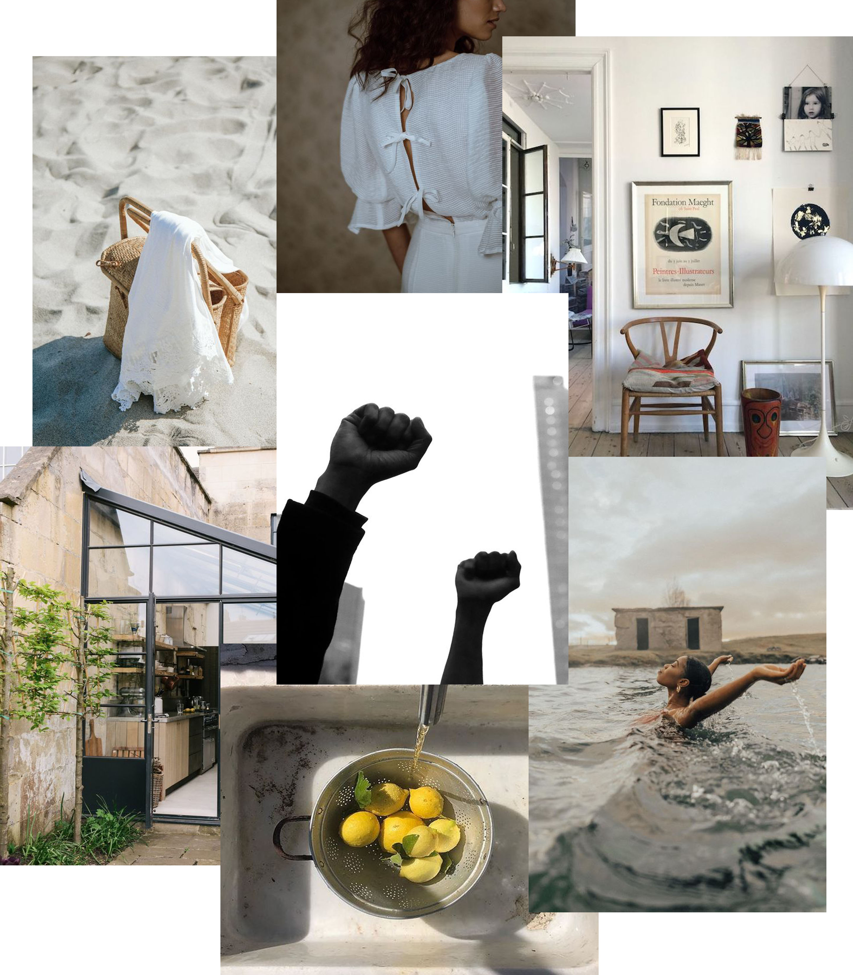 mood board of inspiration pictures